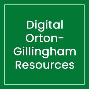 Digital Orton-Gillingham Resources
