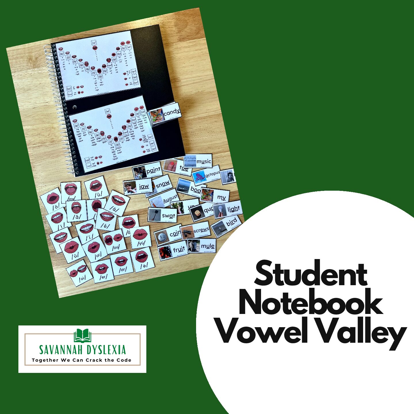 Student Notebook Vowel Valley