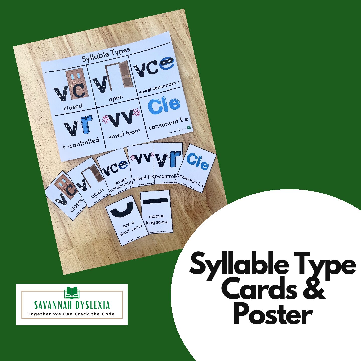 Syllable Type Cards and Poster