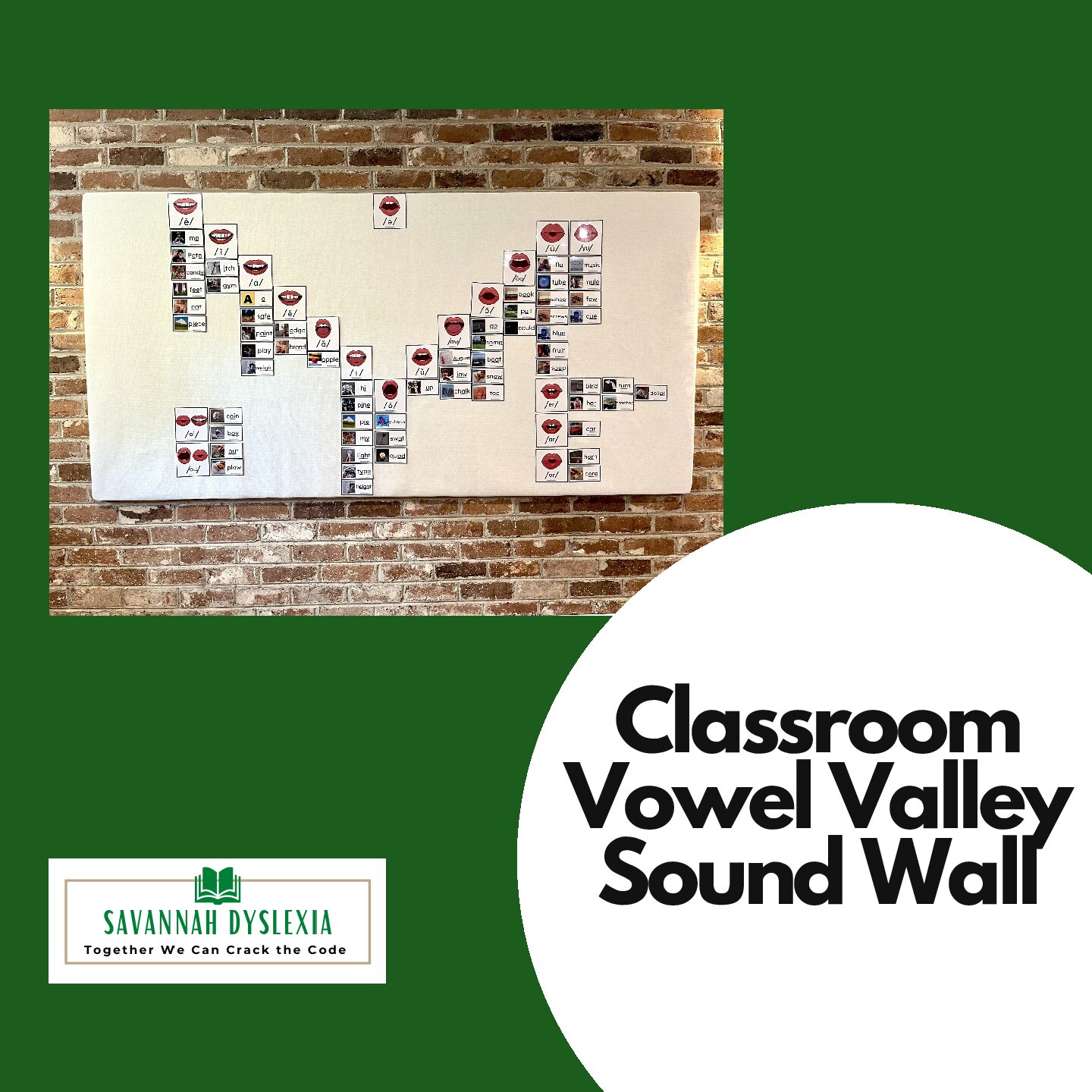 Classroom Vowel Valley Sound Wall